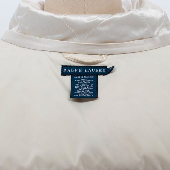 Ralph Lauren warm vest in white - Picture 2 of 5